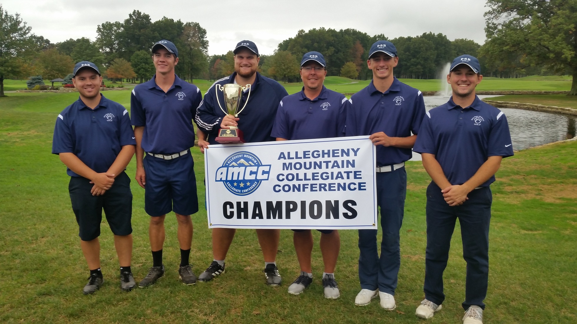 Men's Golf Claims Seventh Straight AMCC Championship; Perfett Individiual Champion