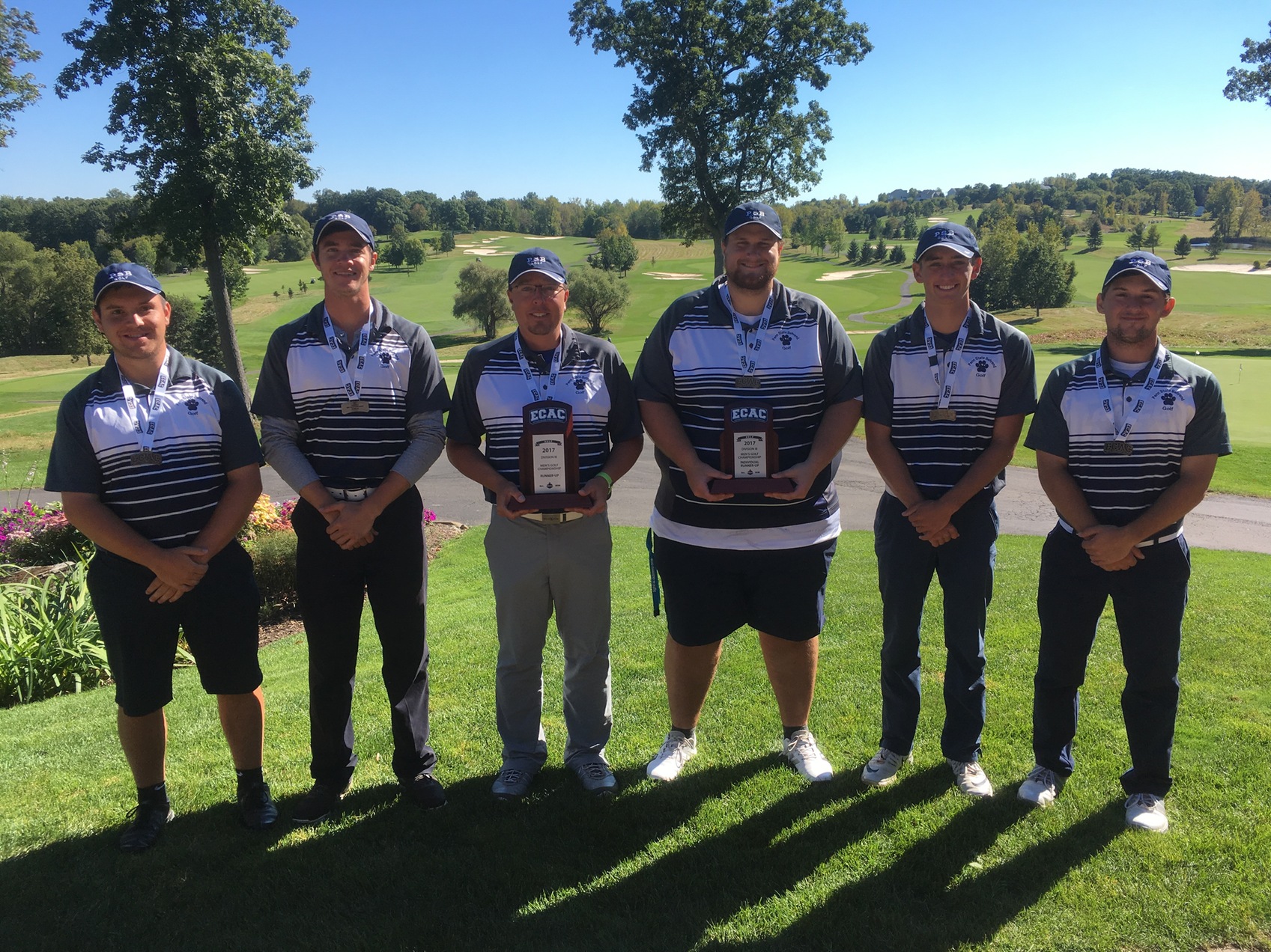 Men's Golf Takes Second at ECAC Championships