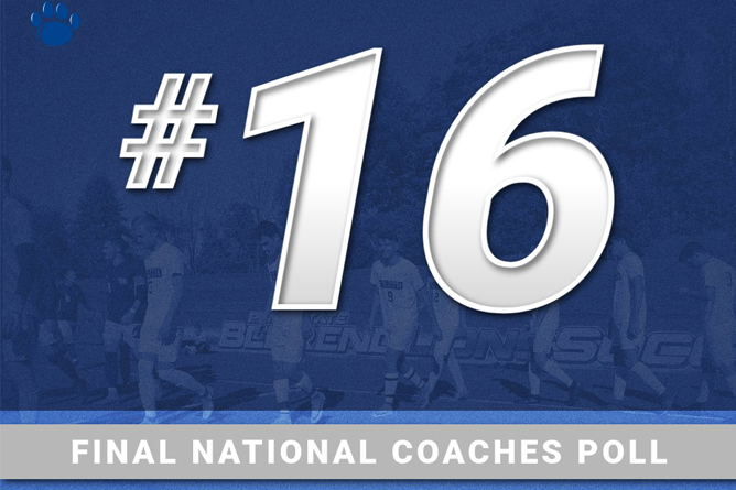 Men's Soccer Ranked No. 16 in Final Coaches Poll