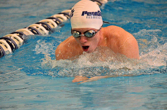 Lions Edge Allegheny; Kosts Sets New Pool Record