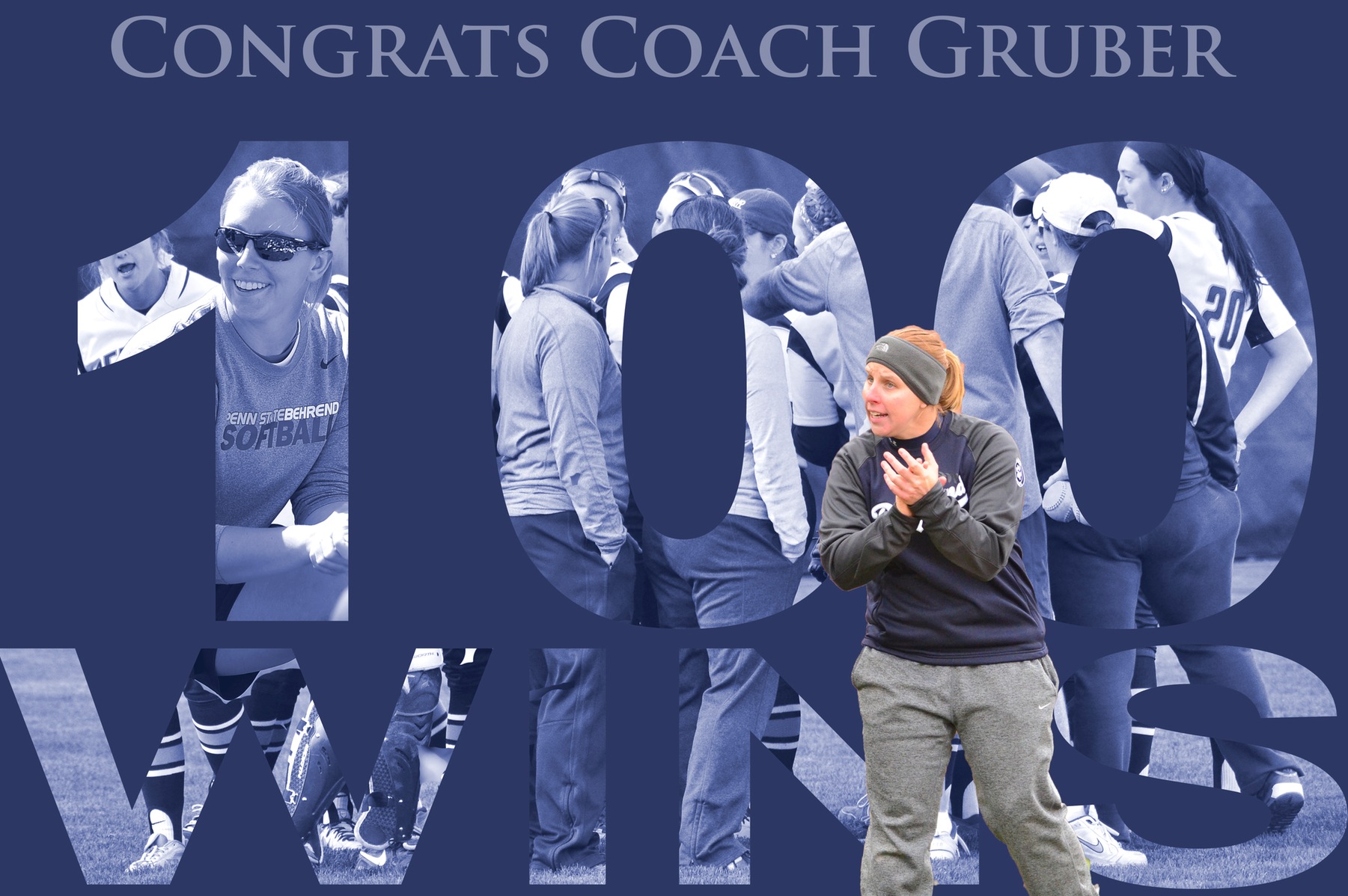 Coach Gruber Records 100th Career Win; Softball Defeats Concordia, Wartburg