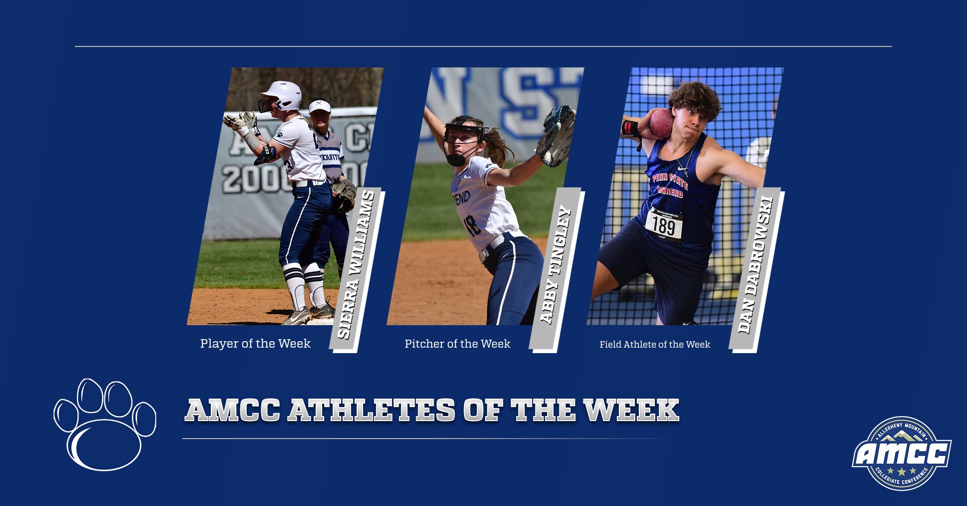 Behrend Softball Sweeps AMCC Weekly Awards; Dabrowski Named Field Athlete of the Week