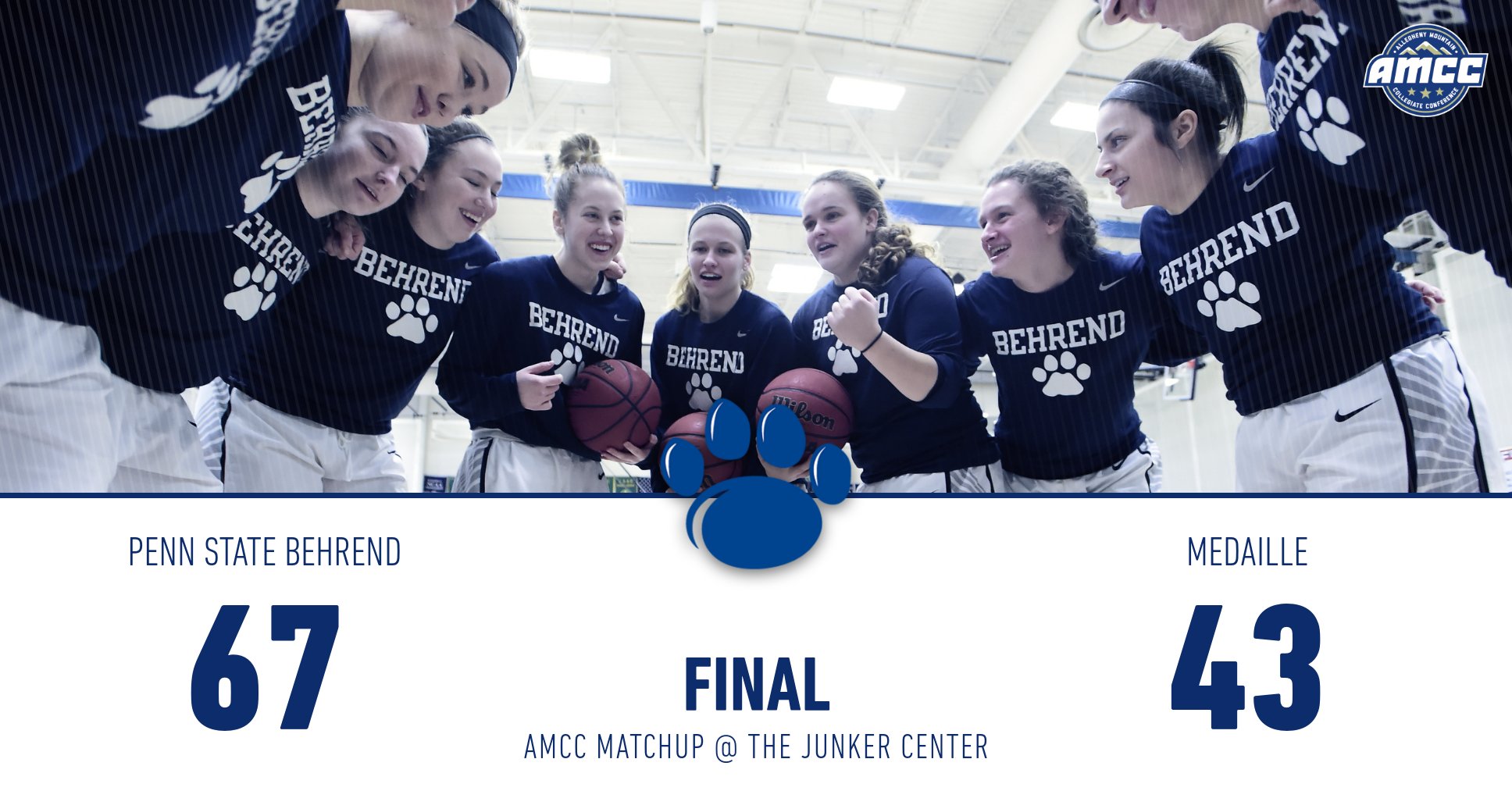 Women's Hoops Takes Down Medaille in Crucial AMCC Matchup