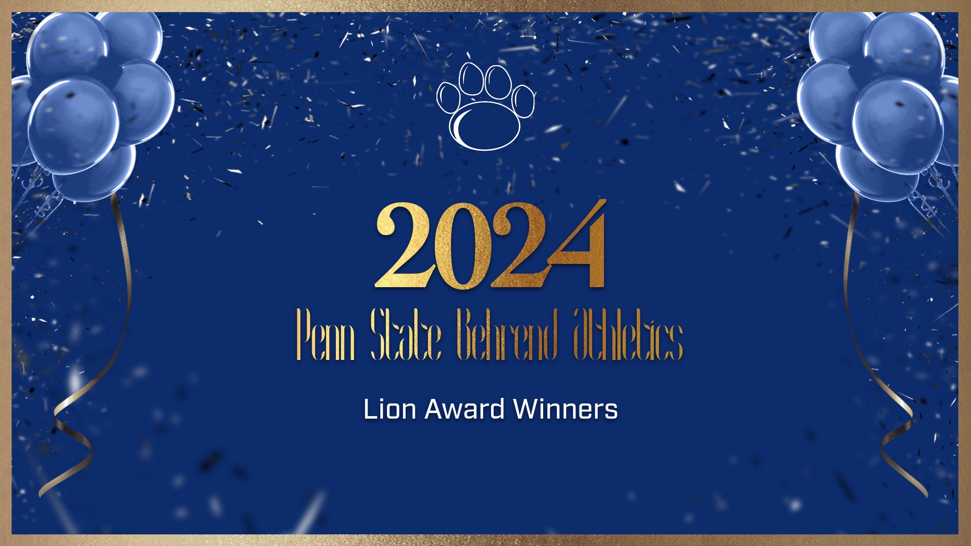 Behrend Athletics Announces 2023-24 Inaugural Lion Award Winners