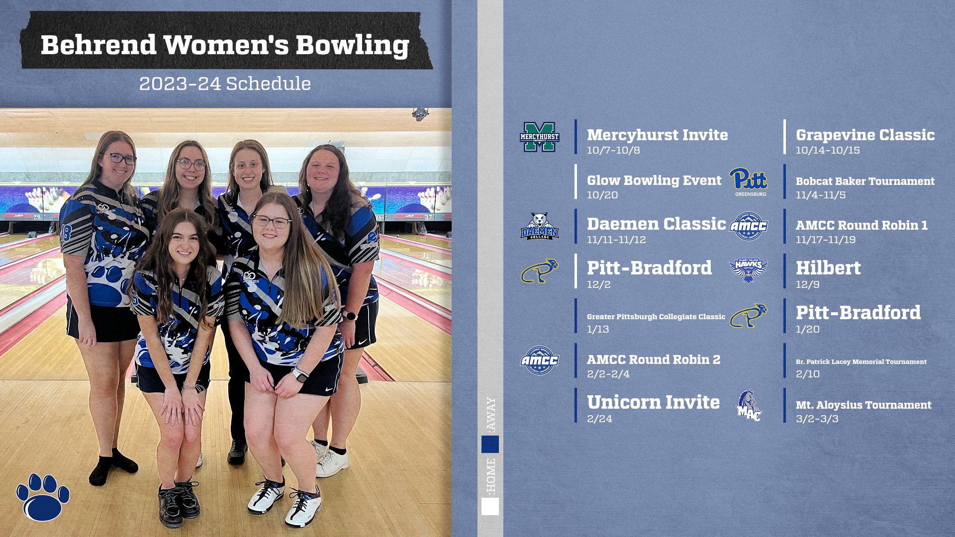 Behrend Women’s Bowling Picked To Finish Third In AMCC Preseason Rankings