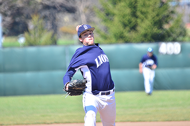 Baseball Falls in Game One; Six-Run Ninth Inning in Game Two Propels Lions to AMCC Championship