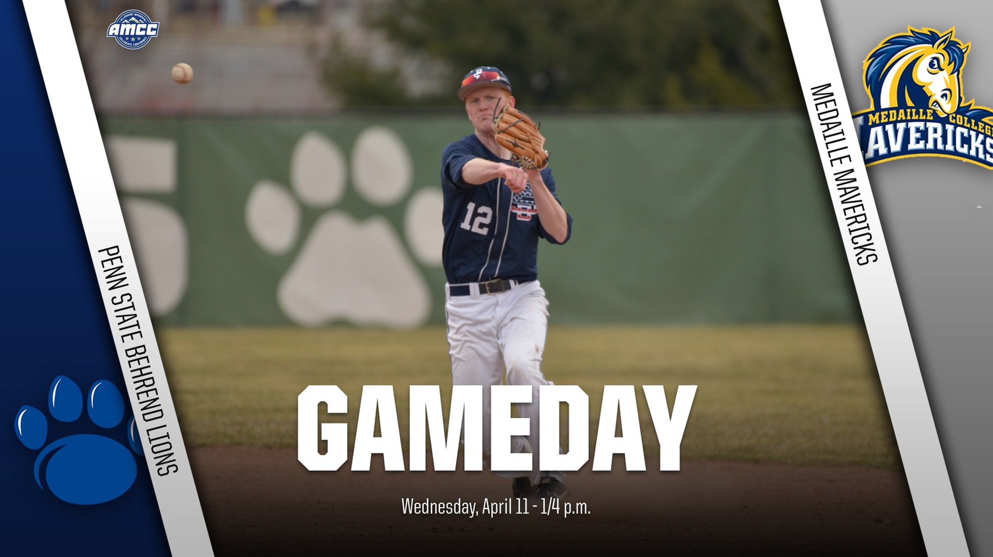 Behrend Baseball Hosts Medaille in AMCC Action Wednesday