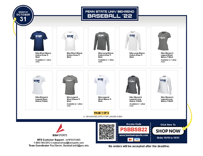 Baseball Apparel Team Store Now Open