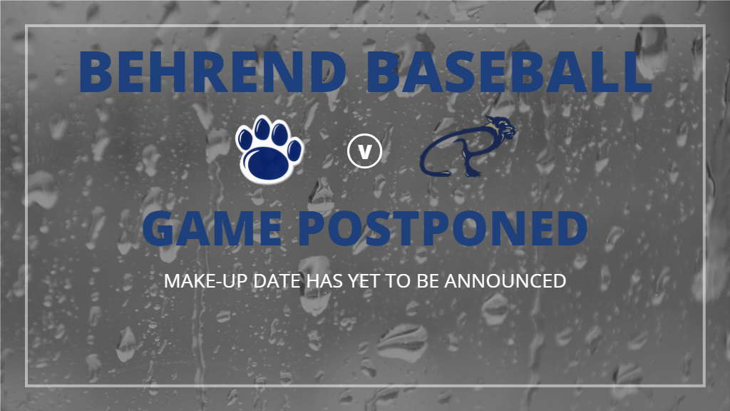 Baseball Conference Opener vs. Pitt-Bradford Postponed