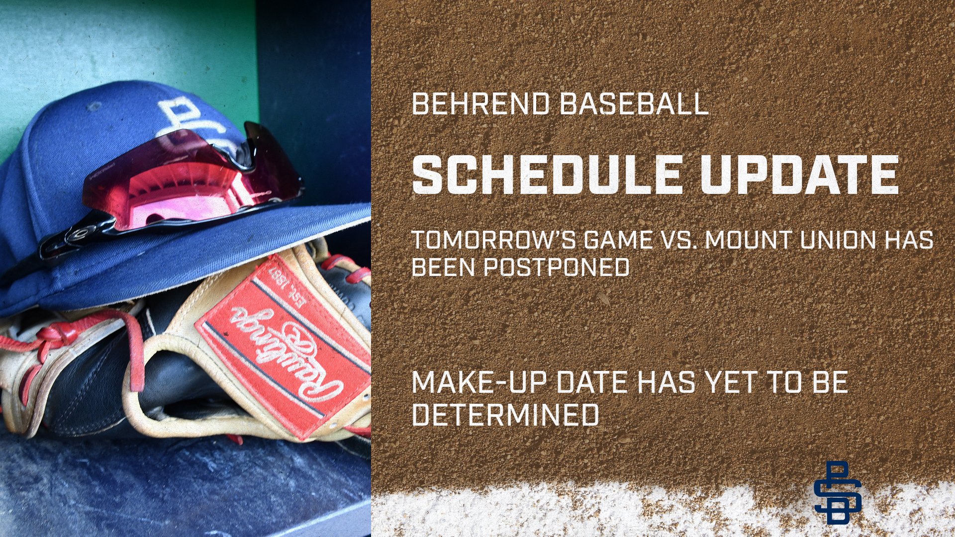 Behrend Baseball vs. Mount Union Postponed