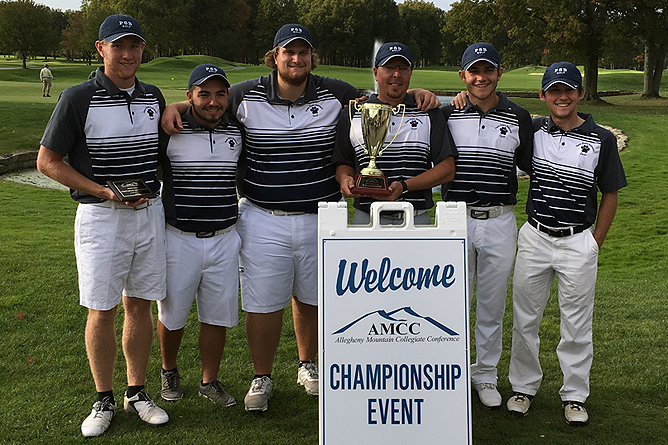 Men's Golf Wins Fifth Straight AMCC Championship