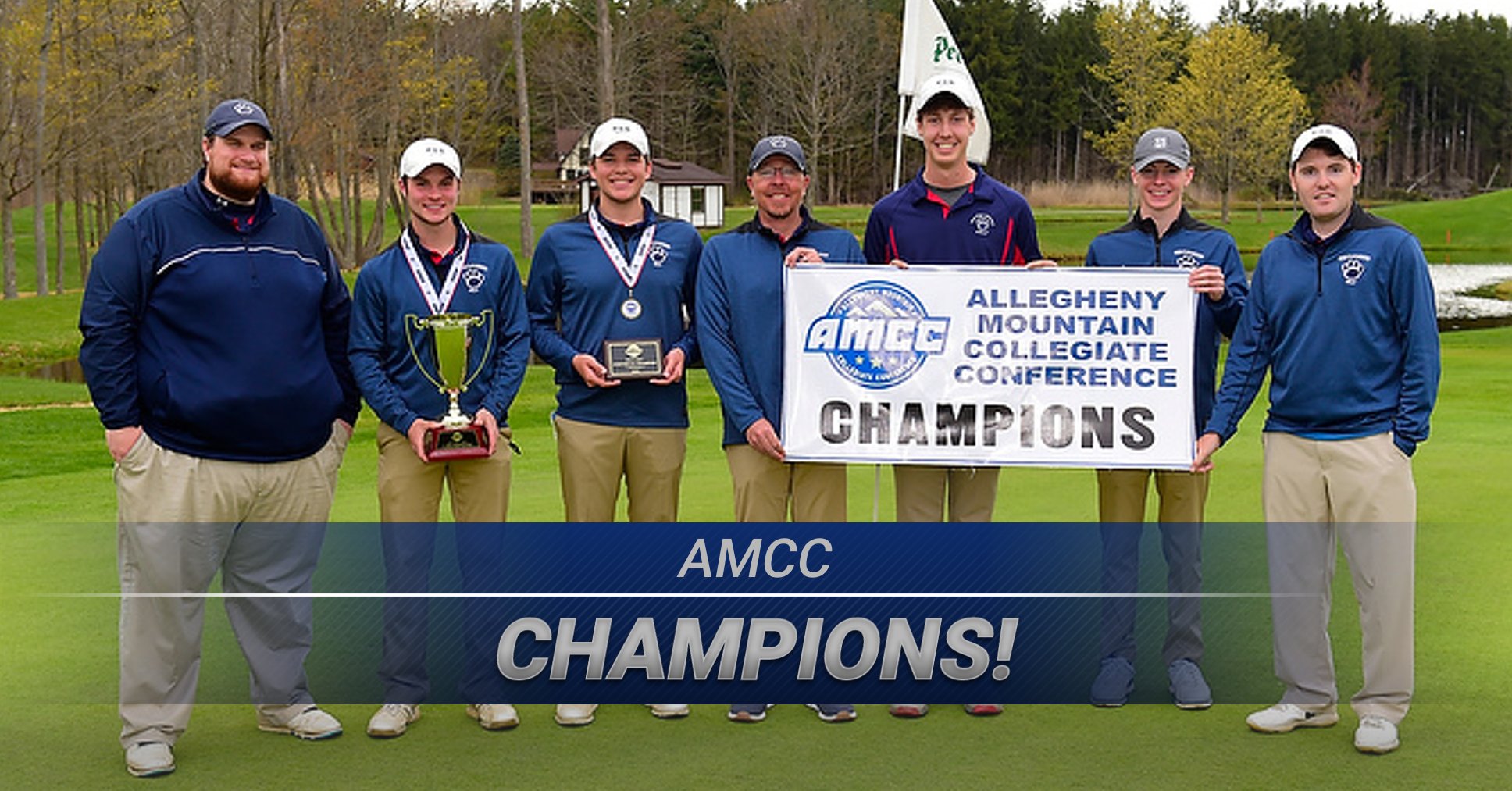 Men's Golf Claims AMCC Championship; Meyer Wins Individual Title