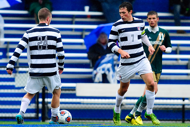 Men's Soccer Drops First Conference Game