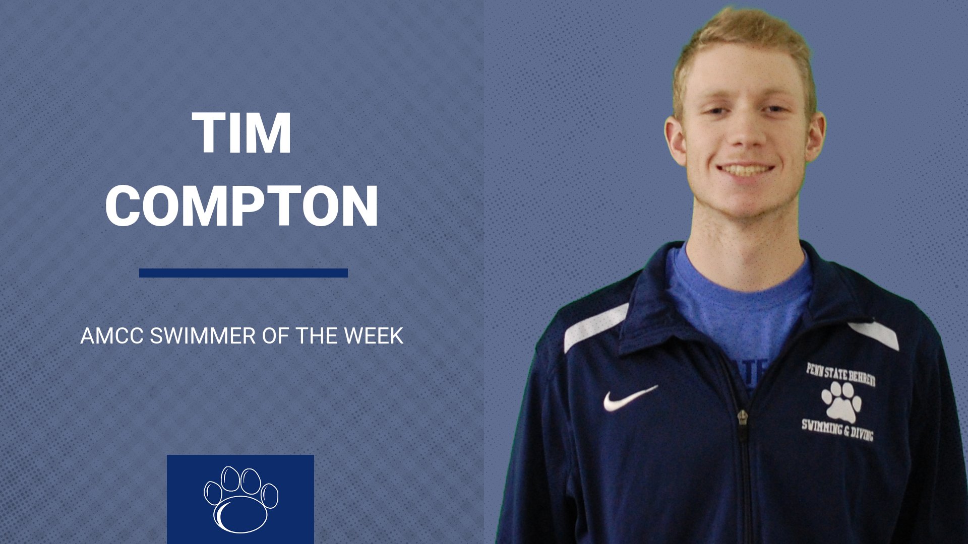 Compton Named AMCC Men's Swimmer of the Week
