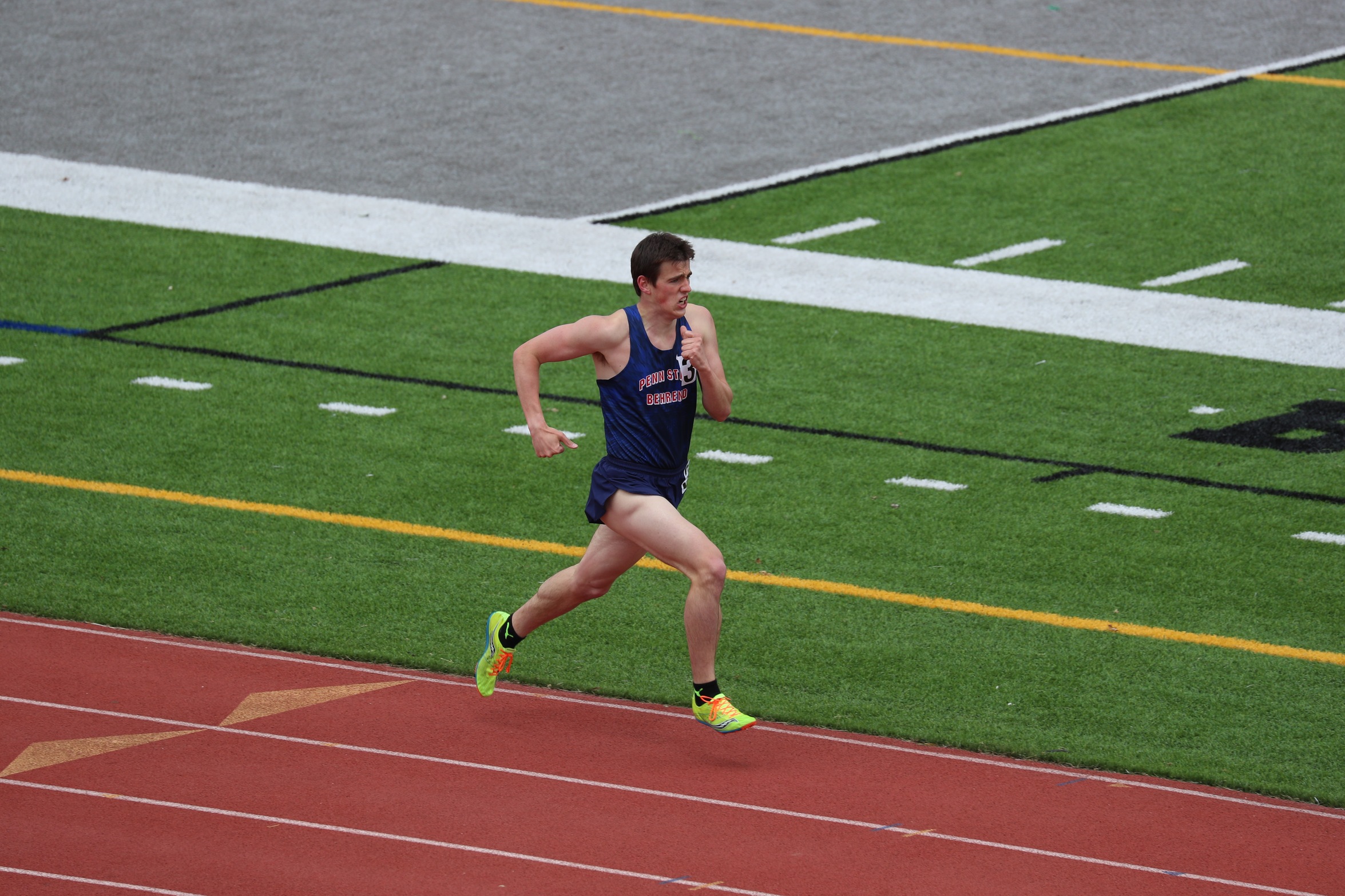 Myers Wins One Mile Event as Lions Compete at Nazareth