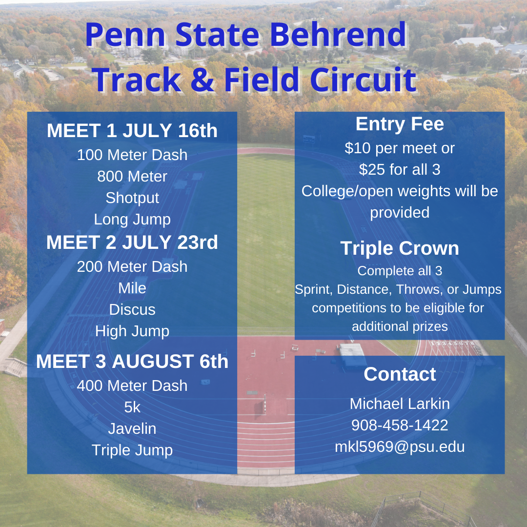 Track and Field to Hold Summer Circuit Offered to the Public