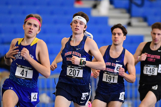 Behrend Competes on Day One of Indoor Regional Championships