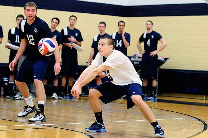 Behrend Splits Matches at UVC Crossover