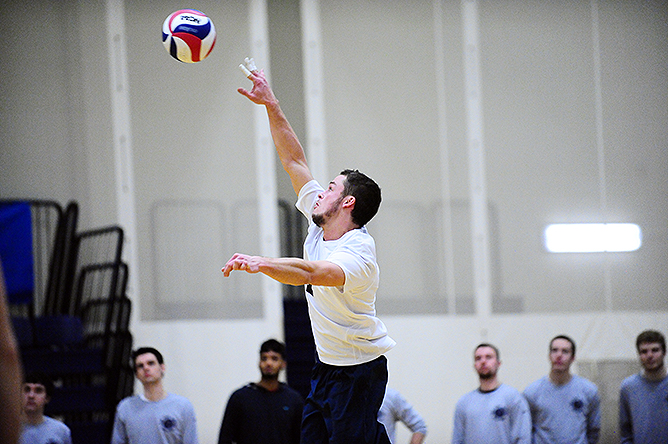 Men's Volleyball Wins Third Straight; Defeats D'Youville