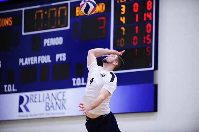 Men's Volleyball Falls Twice to Nationally-Ranked UVC Teams
