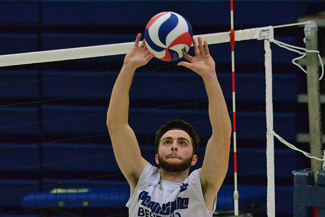 Medaille Defeats Men's Volleyball in Four