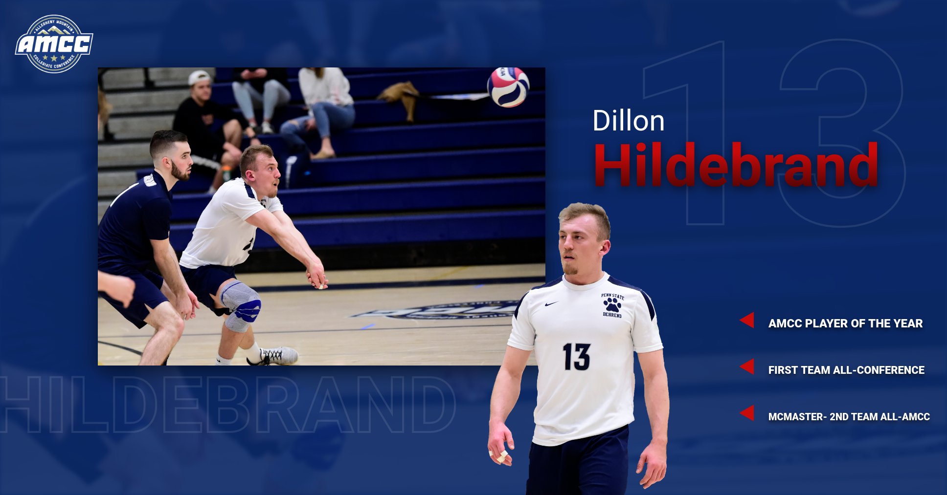 Hildebrand Named AMCC Player of the Year; McMaster Earns All-AMCC Honors