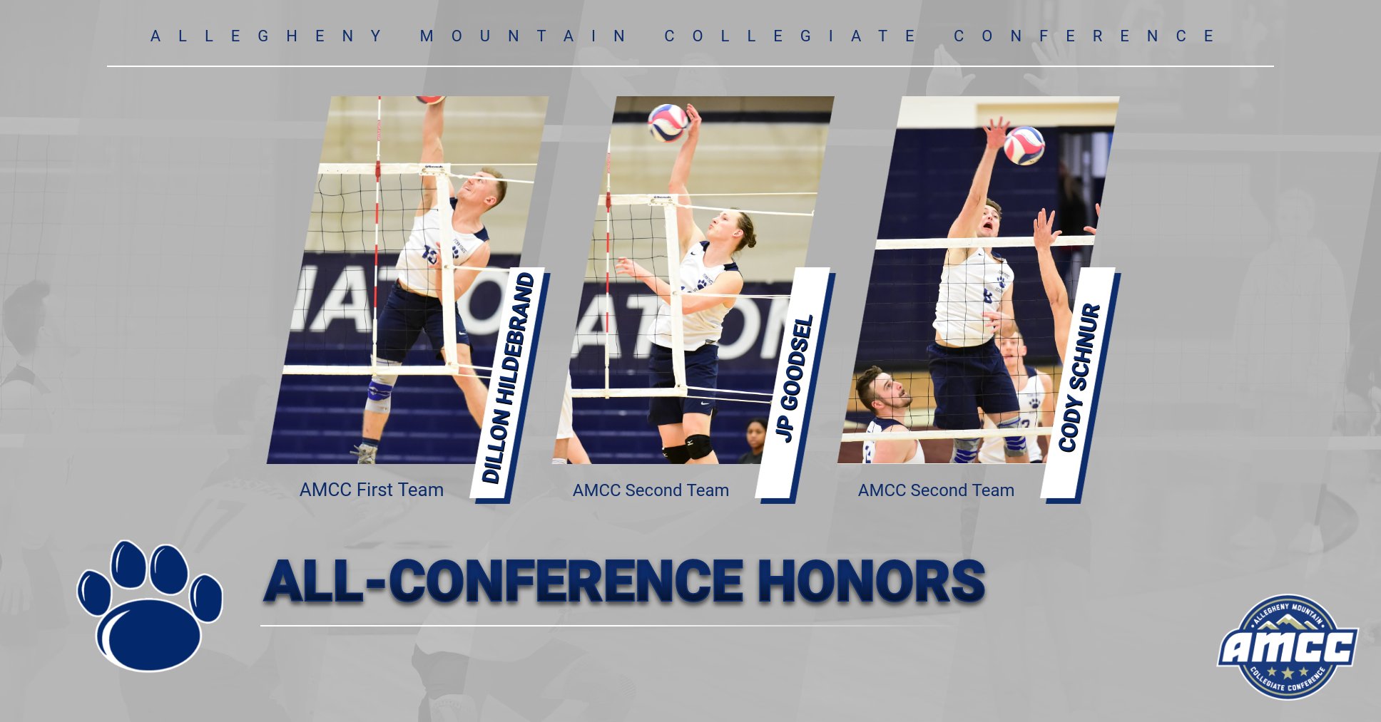 Three Named to AMCC Men's Volleyball All-Conference Team