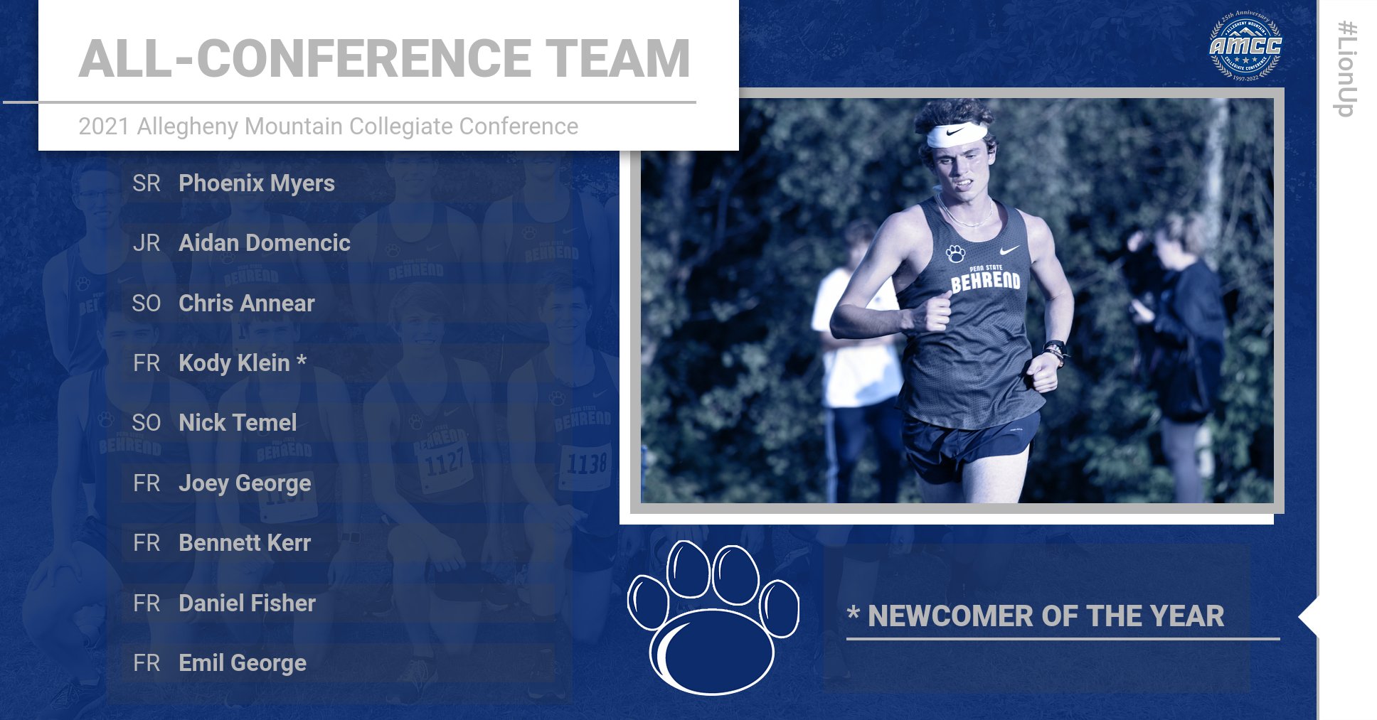 Klein and Cooper Headline All-Conference Awards, Nine Named All-AMCC