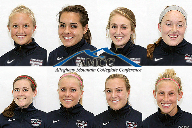 Eight Women's Soccer Players Earn All-AMCC Honors