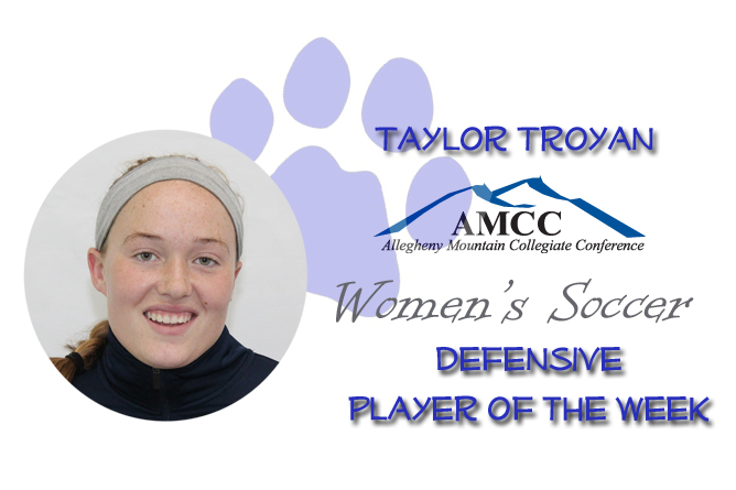 Troyan Named AMCC Defensive Player of the Week