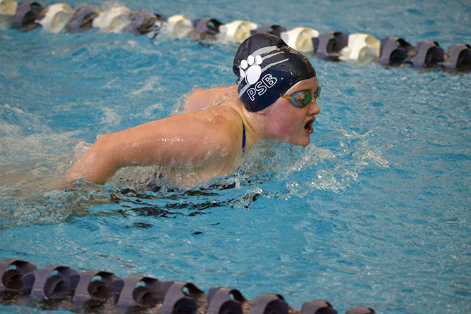 Women's Swimming and Diving Remains in Second at Fredonia Invite