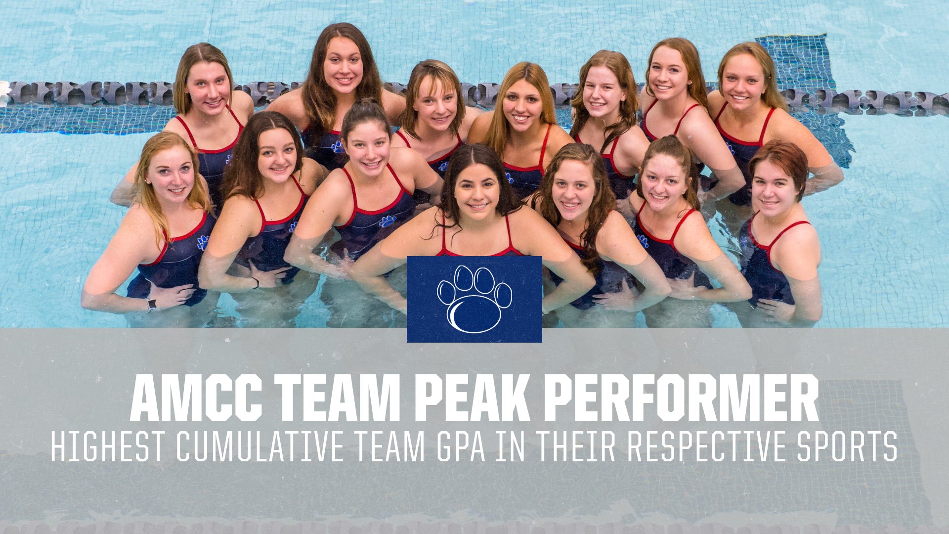 Women's Swimming and Diving Named AMCC Peak Performer Team