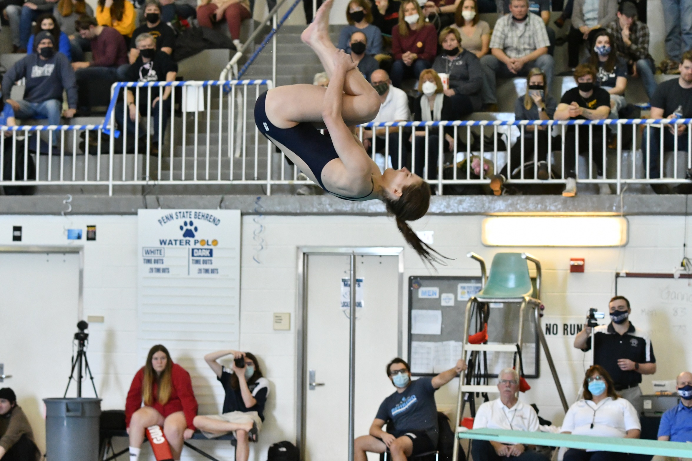 Women's Swimming and Diving Finish Third; Sank Named Diver of the Year, Wallace Coach of the Year