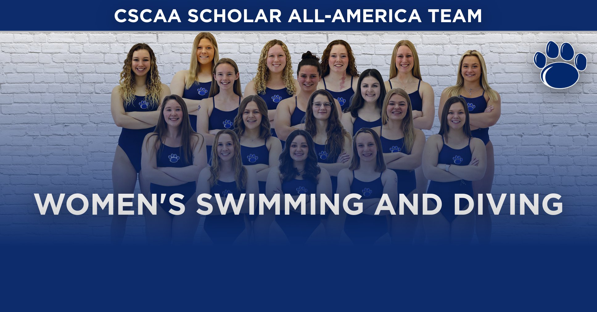 Behrend Women's Swimming and Diving Honored For Academics