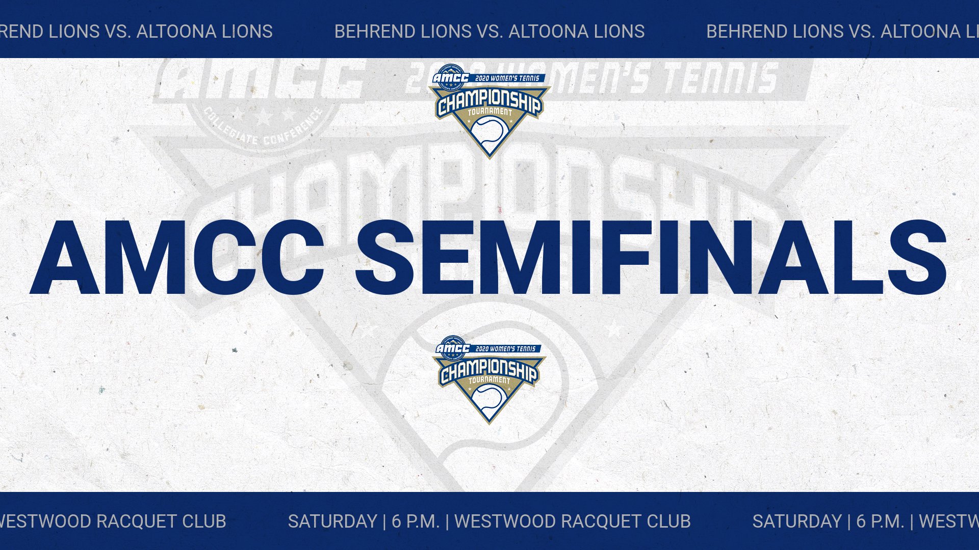 Behrend Lions to Face Altoona in AMCC Women's Tennis Semifinals