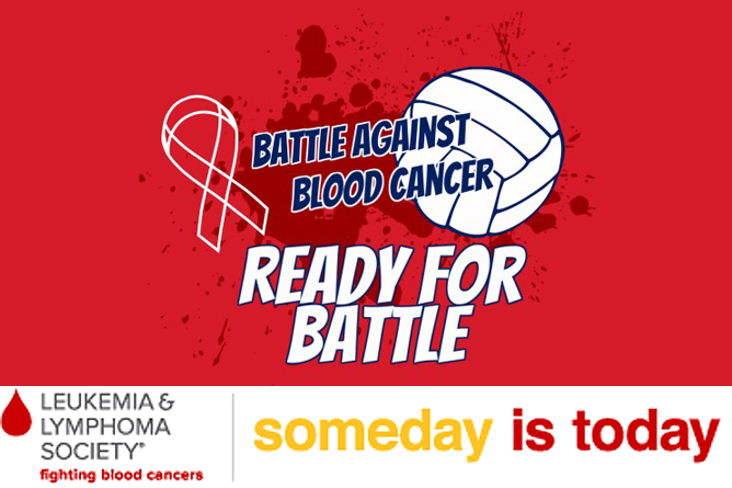 Volleyball Hosts "Battle Against Blood Cancer"