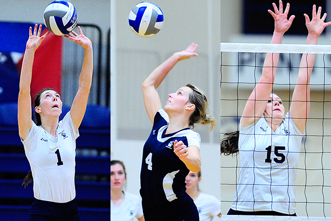 Three Named to All-AMCC Women's Volleyball Team