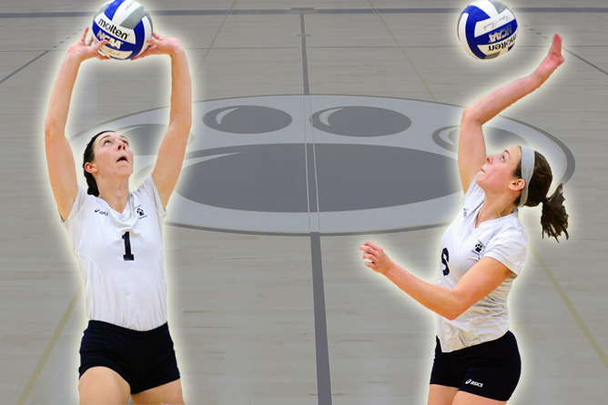 Frye, Saunders Named to All-AMCC Women's Volleyball Team