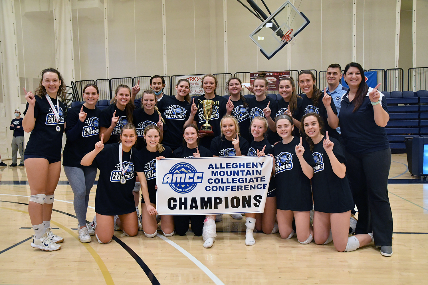 Women's Volleyball Wins Sixth AMCC Championship; Lions Defeat Alfred State