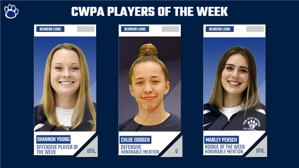 Young Tabbed CWPA Offensive Player of the Week, Dodgen and Persch Named Honorable Mentions