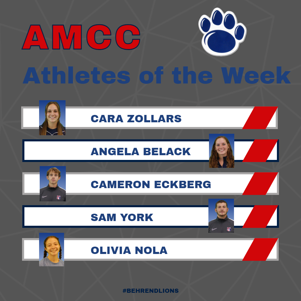 Five Named AMCC Athletes of the Week