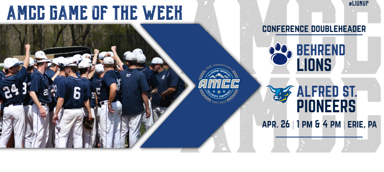 Doubleheader With Behrend and Alfred State to take AMCC Spotlight on Tuesday