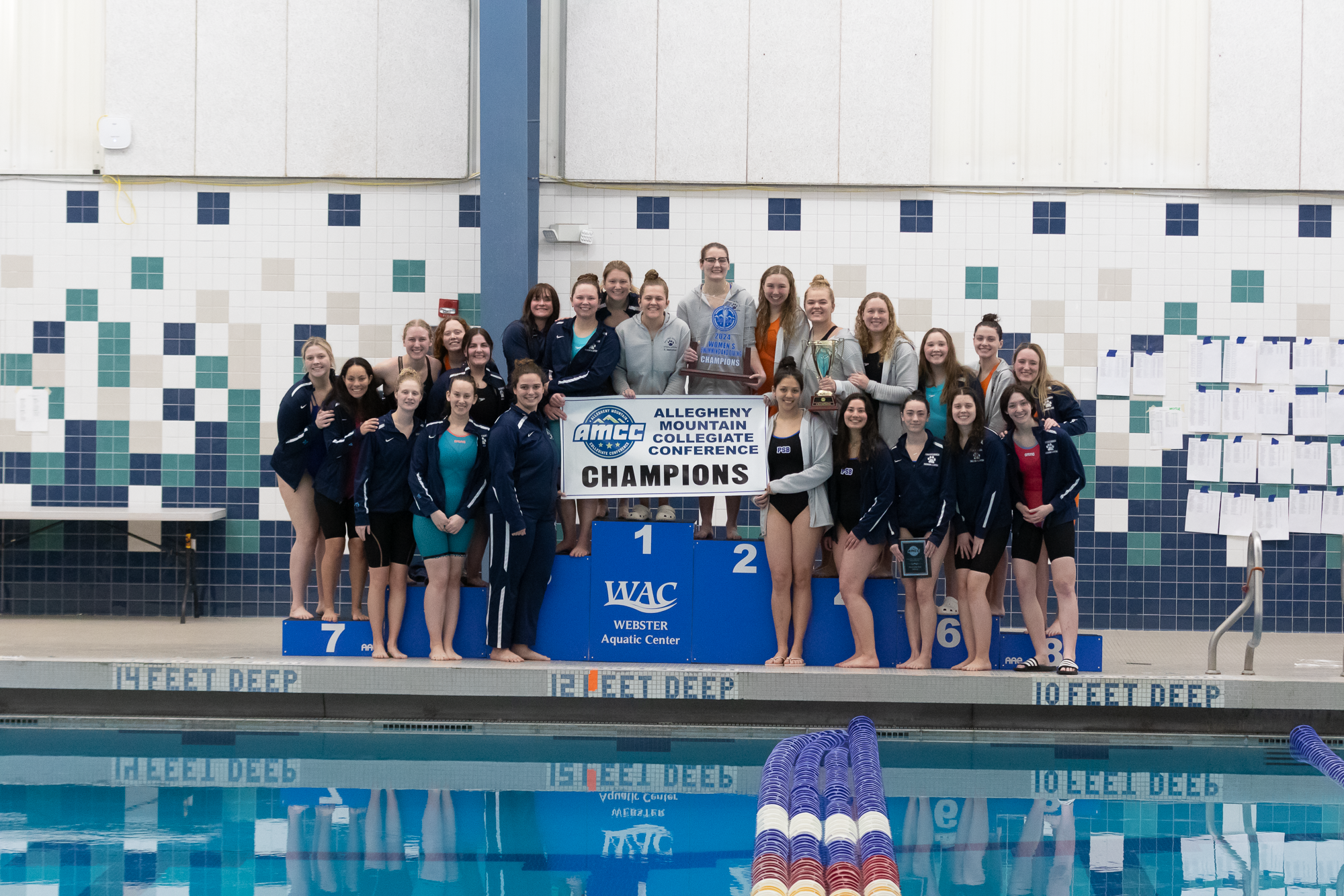 Women's Swimming and Diving Claims a Pair of Championships