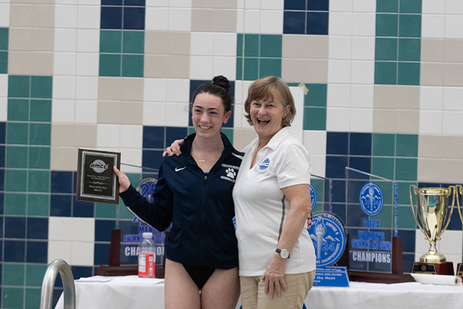 Stephens, Watters Headline All-AMCC Women's Swimming and Diving Team